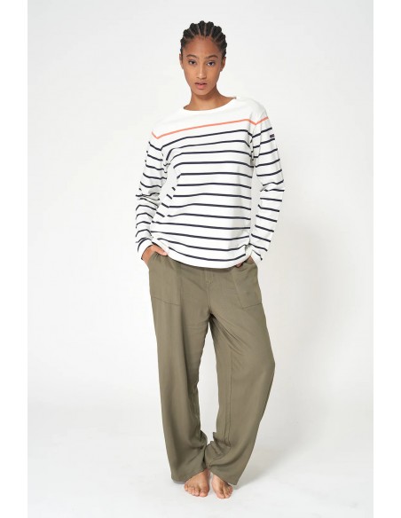 Camiseta marsellesa manga larga a rayas · Batela - multicolor