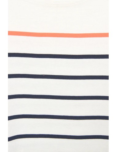 Camiseta marsellesa manga larga a rayas · Batela - multicolor - primer plano con detalle del estampado