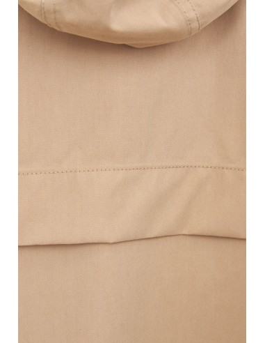 Chaqueta larga impermeable de algodón 100% · Batela - primer plano de la espalda