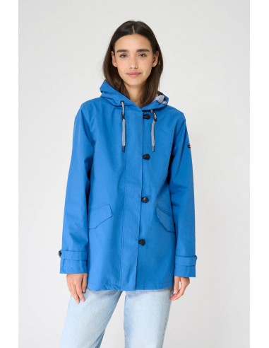 Chubasquero algodón costuras selladas corto · Batela - azul