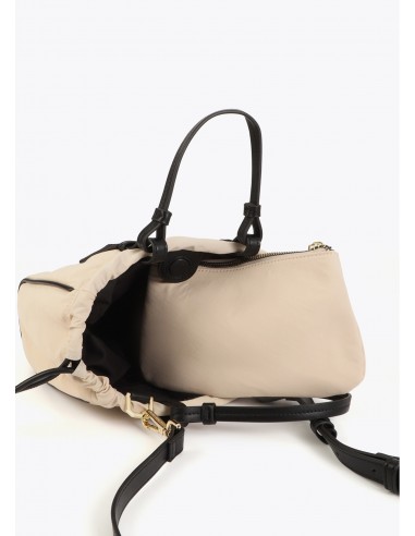 Mini bolso shopper nylon y PU asa ajustable · Lola Casademunt
