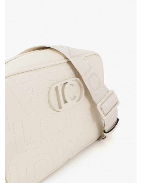 Bolso bandolera pespuntes y monograma · Lola Casademunt