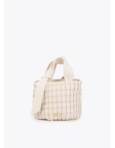 Bolso pequeño trenzado con detalle de lazo · Lola Casademunt