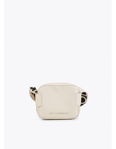 Bolso bandolera asa a contraste con logo · Lola Casademunt