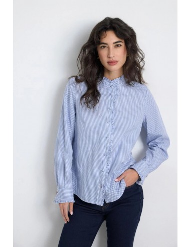 Camisa Ferrera de cuadros azul, vista frontal