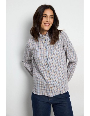 Camisa de cuadros Mahila de Tinta con vaqueros, vista frontal