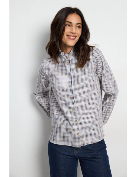 Camisa de cuadros Mahila de Tinta con vaqueros, vista frontal