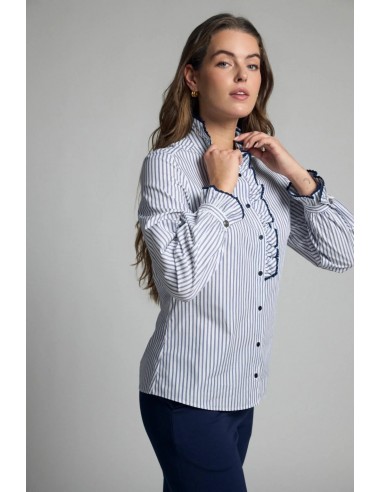 Camisa Atina de rayas de perfil