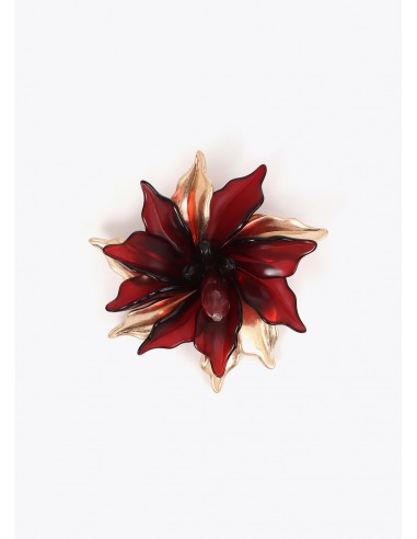 Broche flor burdeos Lola Casademunt