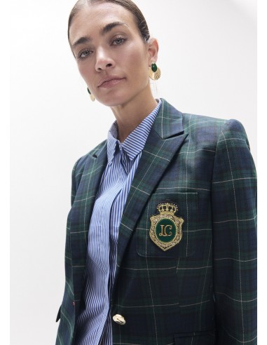 Americana de cuadro escocés con escudo Lola Casademunt, imagen 3