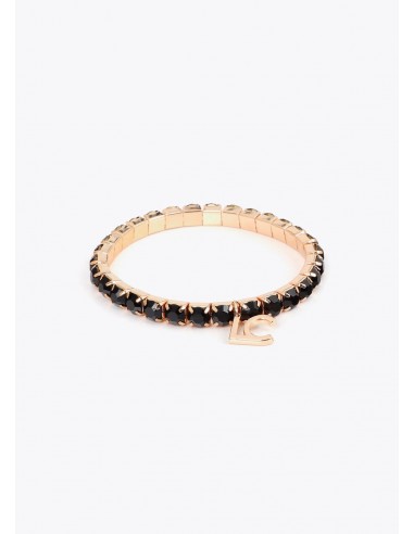 Conjunto de pulseras elásticas lacadas Lola Casademunt en negro y dorado, imagen 4