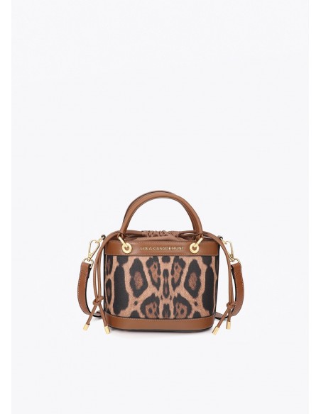 Bolso bombonera de leopardo Lola Casademunt