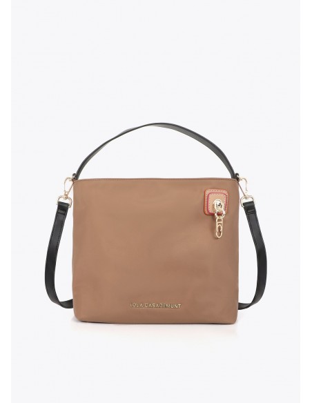 Bolso hobo de nailon con argolla Lola Casademunt