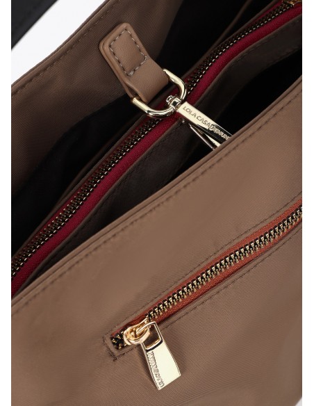 Bolso hobo de nailon con argolla Lola Casademunt, imagen 3
