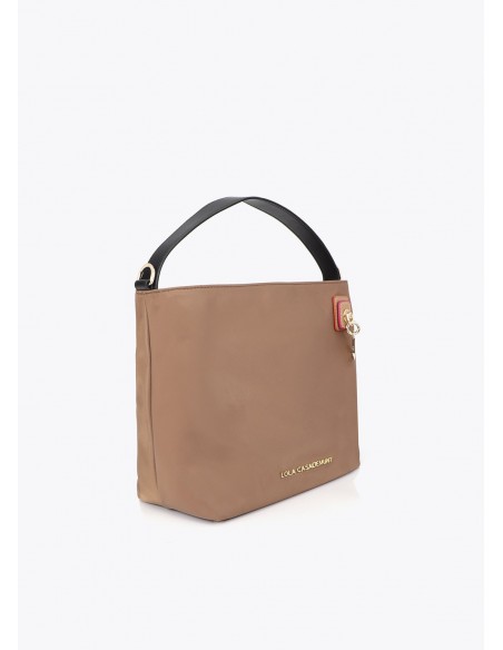 Bolso hobo de nailon con argolla Lola Casademunt, imagen 4
