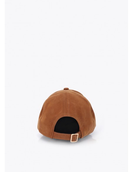 Gorra camel con logo LC de cristales Lola Casademunt, imagen 3