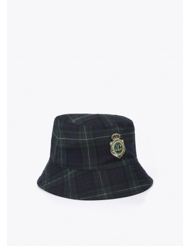 Sombrero bucket de cuadro escocés con escudo Lola Casademunt, imagen 2