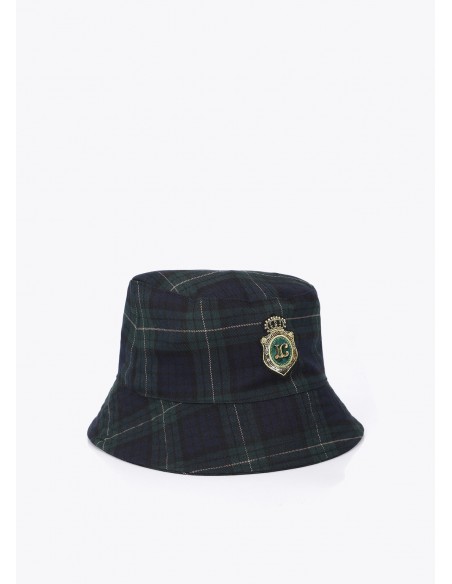 Sombrero bucket de cuadro escocés con escudo Lola Casademunt, imagen 2