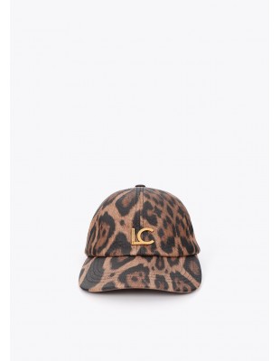 Gorra de leopardo con ecopiel Lola Casademunt