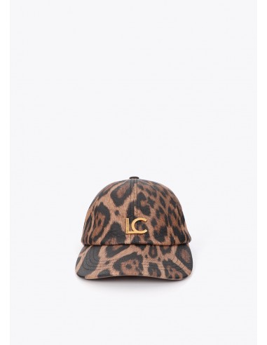 Gorra de leopardo con ecopiel Lola Casademunt