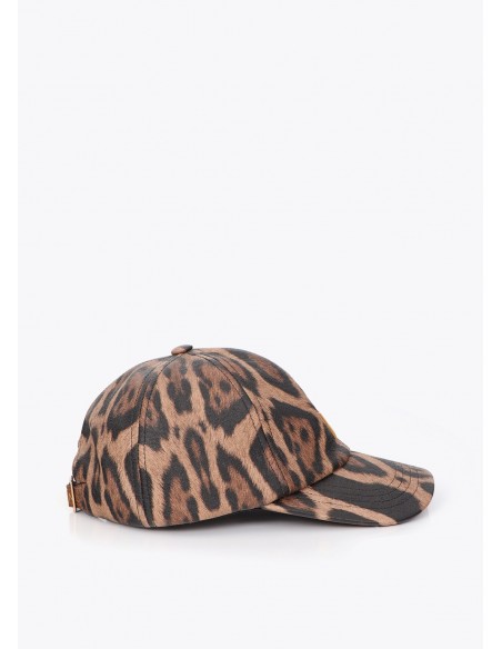 Gorra de leopardo con ecopiel Lola Casademunt, imagen 2