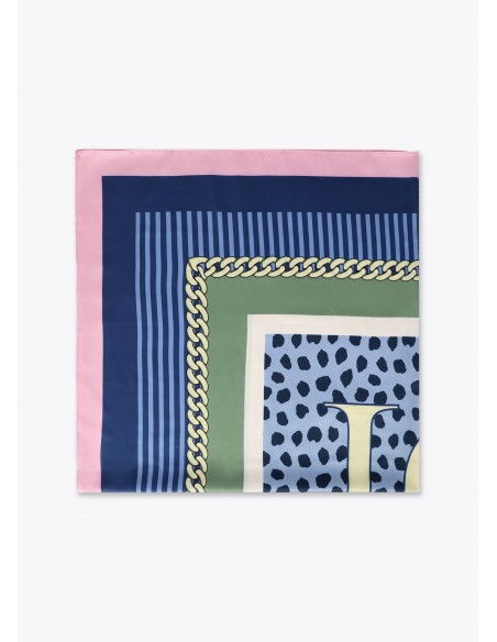 Pañuelo LC blue animal 90x90 Lola Casademunt, imagen 2