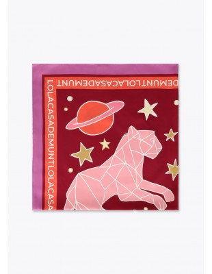 Pañuelo cosmic tigers 90x90 Lola Casademunt 2