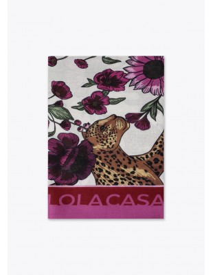Fular tigres y flores 100x200 Lola Casademunt