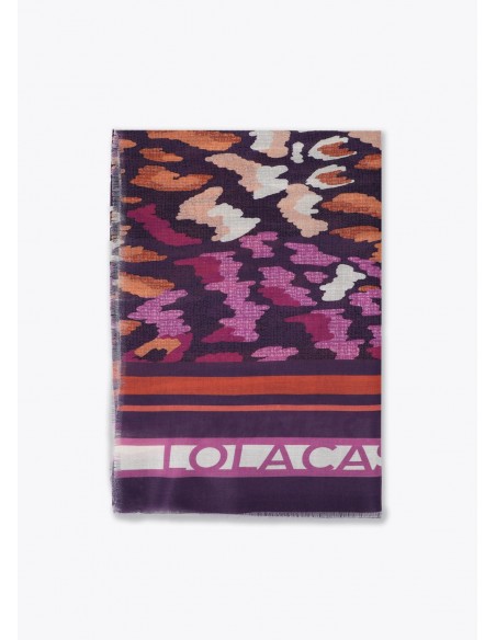 Fular motivo floral 100x200 Lola Casademunt