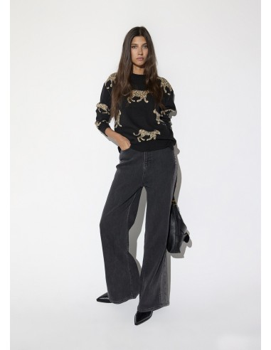 Jersey de leopardos con collar y logo Lola Casademunt, imagen 3