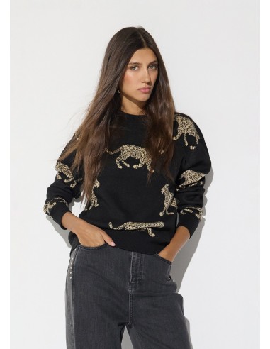 Jersey de leopardos con collar y logo Lola Casademunt, imagen 4