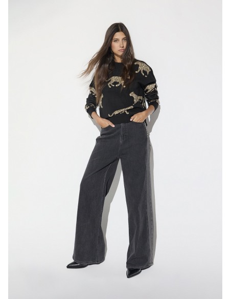 Jersey de leopardos con collar y logo Lola Casademunt, imagen 6
