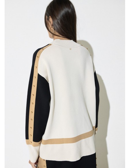 Jersey tricolor con botones dorados Lola Casademunt, imagen 3