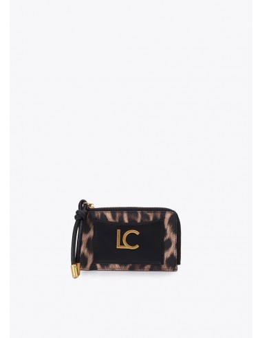 Tarjetero de leopardo con bolsillo delantero Lola Casademunt