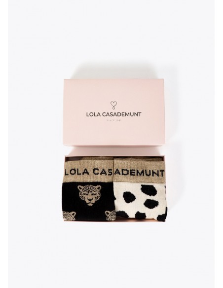 Pack regalo de calcetines de lúrex Lola Casademunt