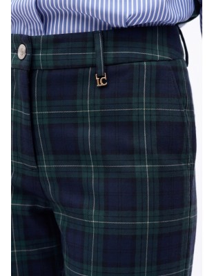 Pantalón fit Barcelona de cuadro escocés Lola Casademunt 2