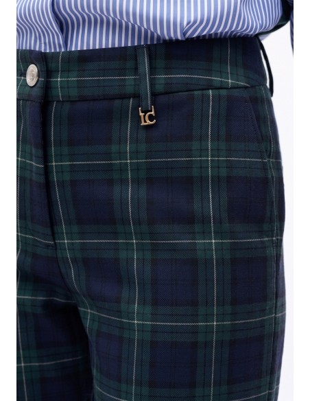 Pantalón fit Barcelona de cuadro escocés Lola Casademunt, imagen 2