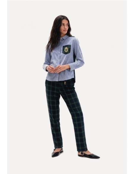 Pantalón fit Barcelona de cuadro escocés Lola Casademunt, imagen 3
