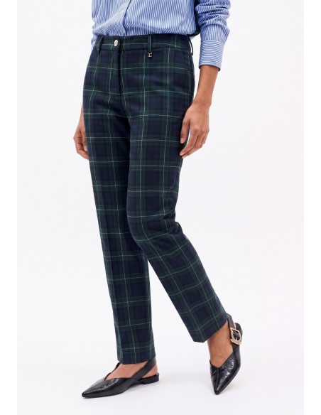 Pantalón fit Barcelona de cuadro escocés Lola Casademunt, imagen 5