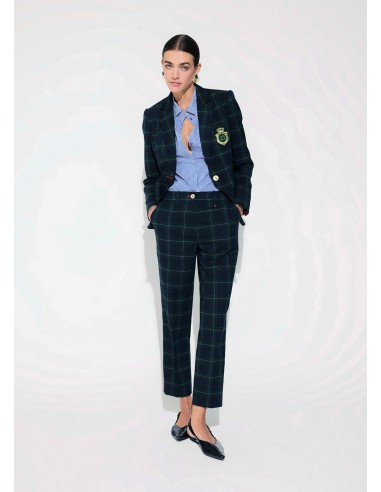 Pantalón fit Barcelona de cuadro escocés Lola Casademunt, imagen 7