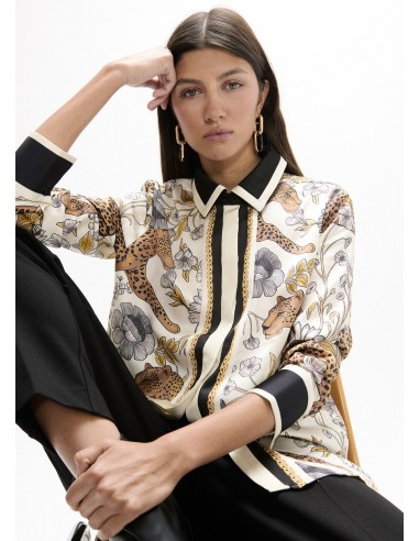 Camisa de leopardo con cenefa Lola Casademunt, imagen 3