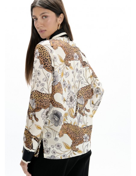Camisa de leopardo con cenefa Lola Casademunt, imagen 4