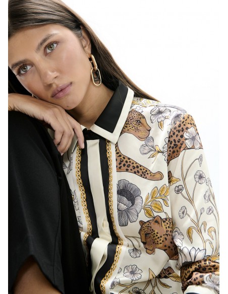 Camisa de leopardo con cenefa Lola Casademunt, imagen 6