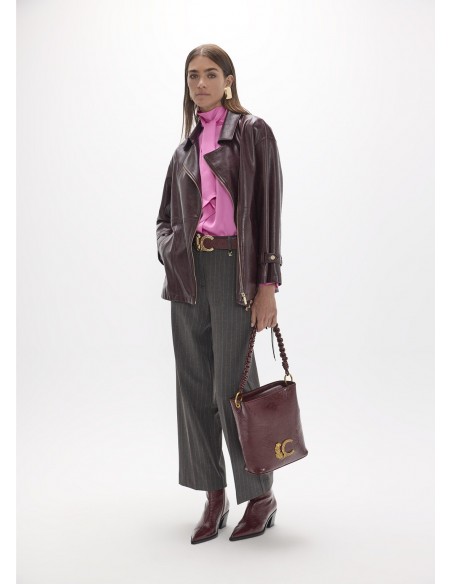 Camisa fluida rosa con lazada Lola Casademunt, imagen 2