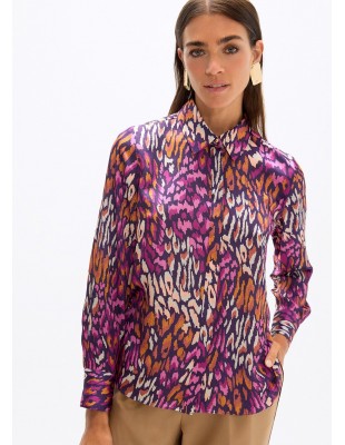 Camisa mancha animal en morados Lola Casademunt