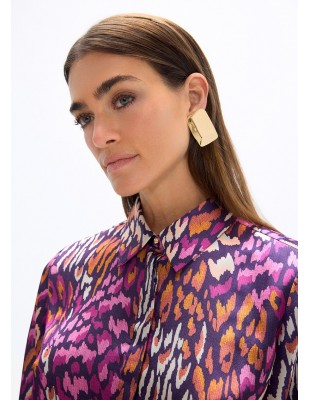 Camisa mancha animal en morados Lola Casademunt 2