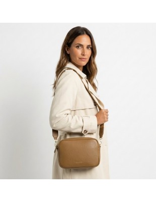 Bolso bandolera pequeño de piel Alma El Potro color cuero