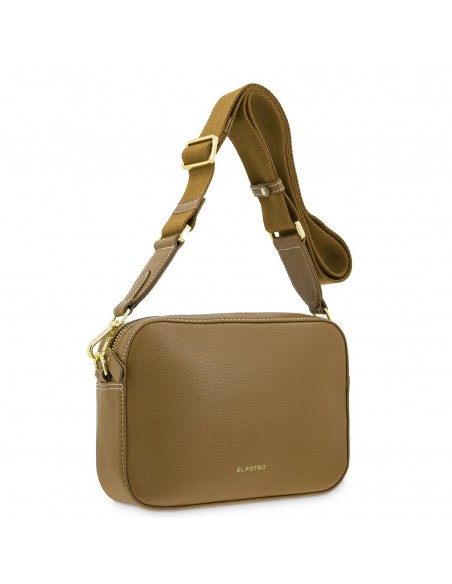 Bolso bandolera pequeño de piel Alma El Potro color cuero