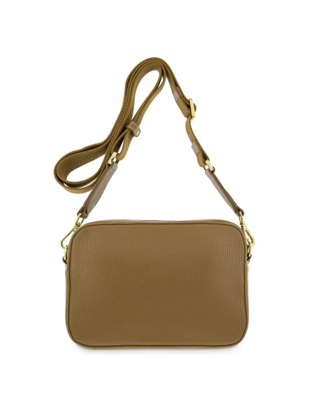 Bolso bandolera pequeño de piel Alma El Potro color cuero