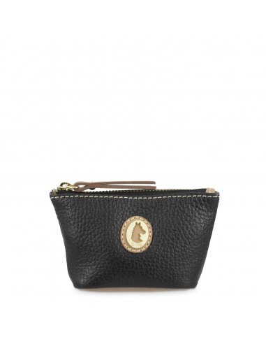 Monedero llavero de piel Oasis El Potro color negro